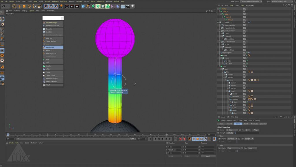 learn. Intro to Character Rigging in C4D • helloluxx