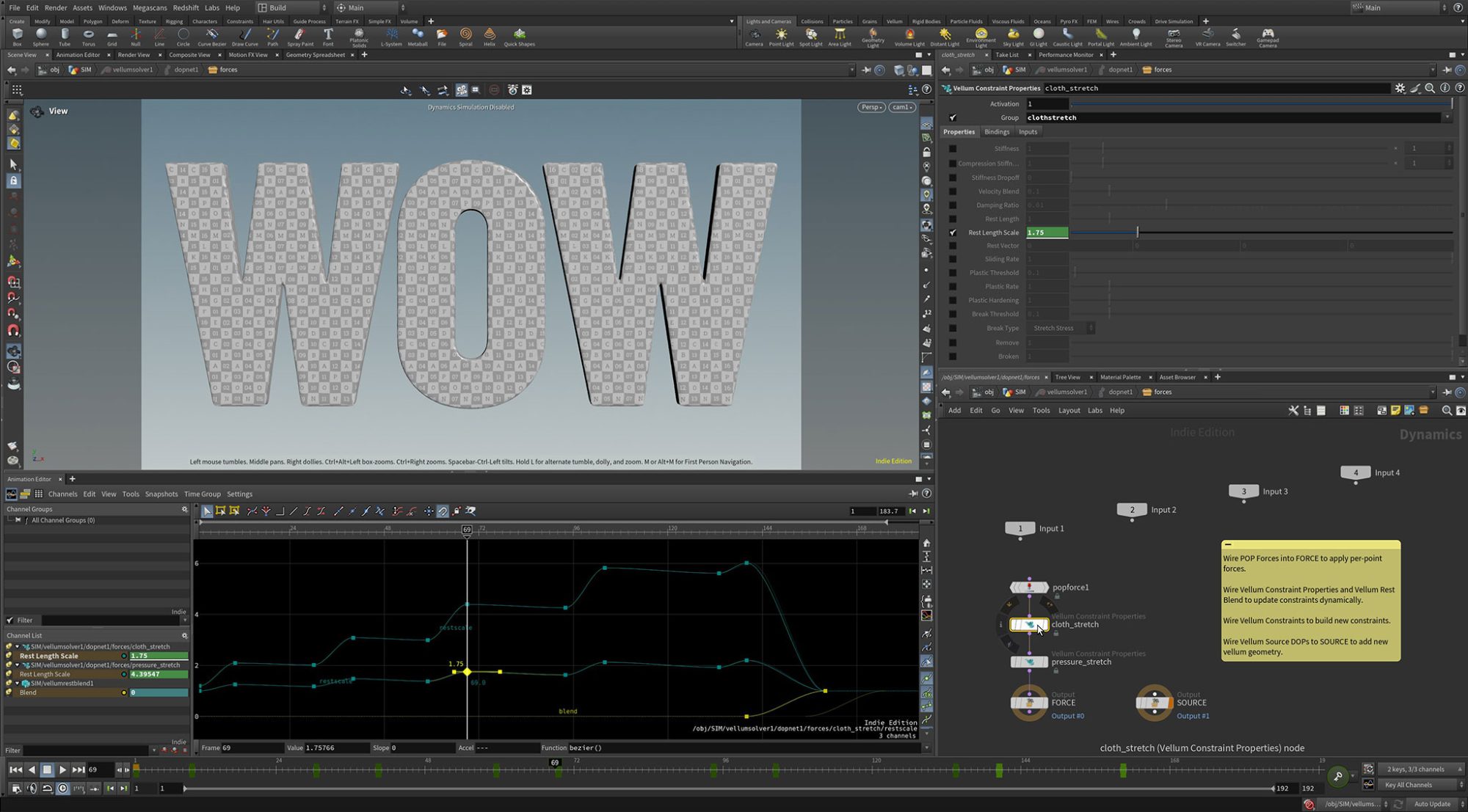learn. Houdini Mograph Techniques : Looping Vellum • helloluxx